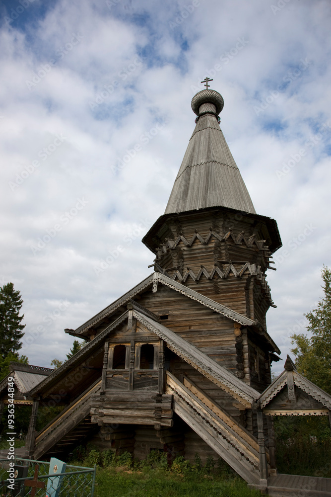 Leningrad region Gimoretsky churchyard on a cloudy summer day Leningrad region Gimoretsky churchyard on a cloudy summer day