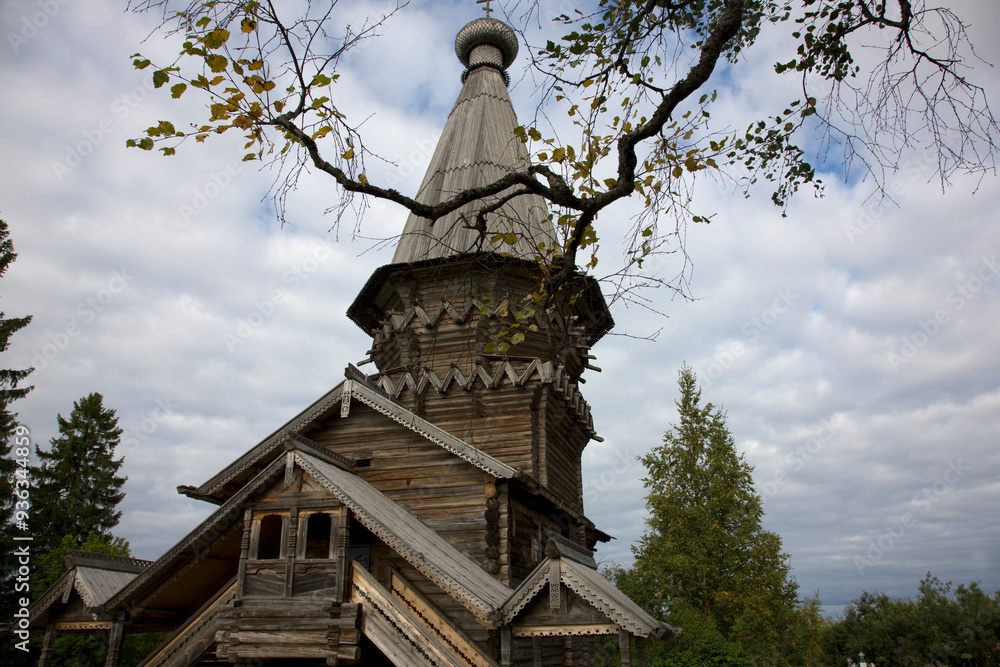 Leningrad region Gimoretsky churchyard on a cloudy summer day Leningrad region Gimoretsky churchyard on a cloudy summer day