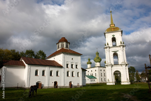 Russia Arkhangelsk region, Kargopol on a cloudy summer day