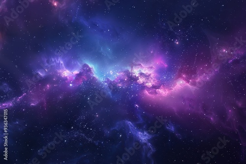 Colorful and detailed image of a nebula in deep space with bright stars and vivid colors
