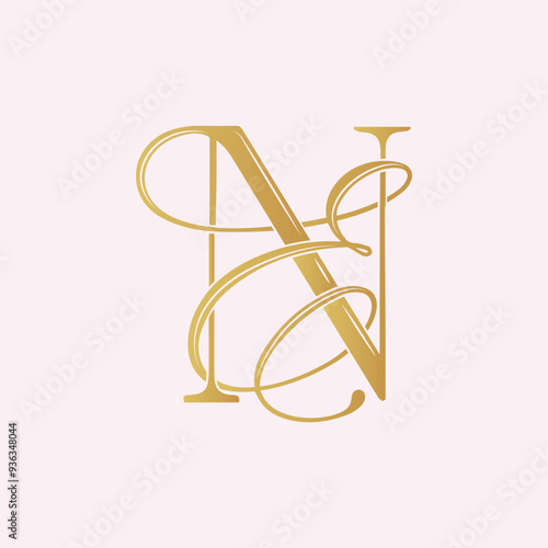 EN, NE,  logo EN, Letter EN, monogram EN , vector, logo, Wedding Monogram Initials, Wedding Logo,Wedding Monogram,Logo Design