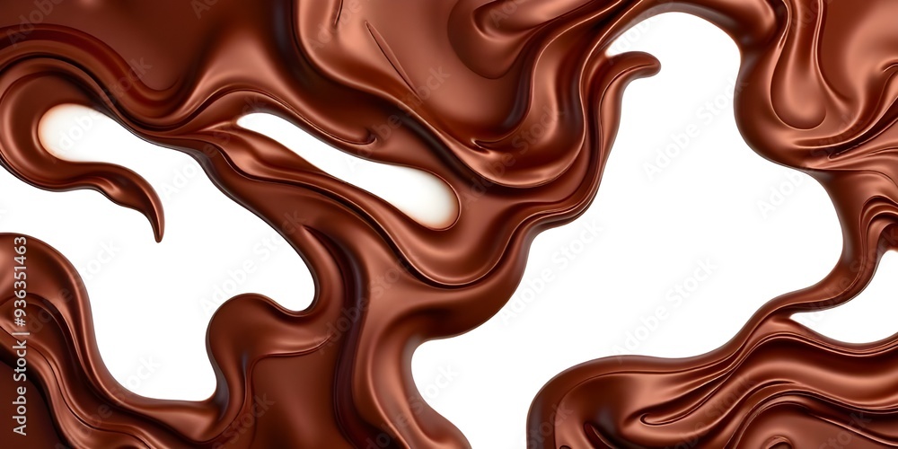 Abstract Chocolate Swirls Texture Background Abstract Chocolate Swirls Texture Background