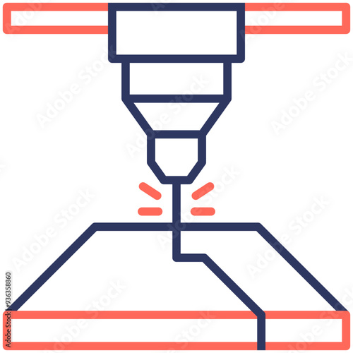 Laser Cutting Icon