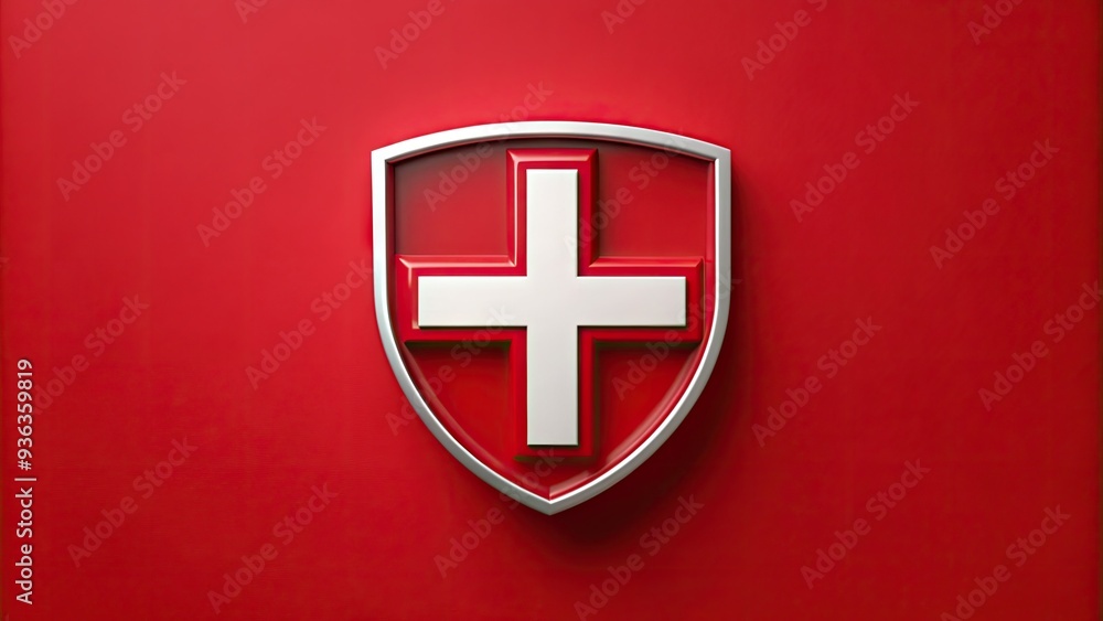 A stylized, red and white emblem featuring a white cross on a red background, symbolizing excellence and precision, on a clean, minimalist surface. A stylized, red and white emblem featuring a white cross on a red background, symbolizing excellence and precision, on a clean, minimalist surface.