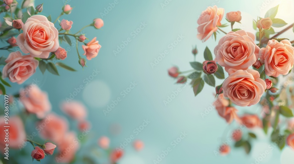 An artistic depiction of a rose border in vibrant orange tones, designed to create a visually appealing and elegant frame. The minimalist style enhances the beauty of the roses, making them the focal An artistic depiction of a rose border in vibrant orange tones, designed to create a visually appealing and elegant frame. The minimalist style enhances the beauty of the roses, making them the focal