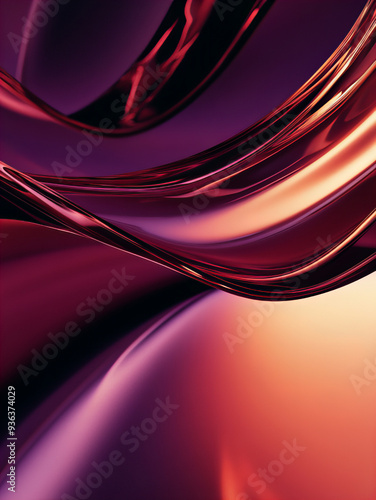 Abstract Backgrounds, Smooth Lines, Design, Amorphous glass-effect backgrounds: abstract designs with transparent elements, ideal for modern tech presentations, websites, and graphic design projects