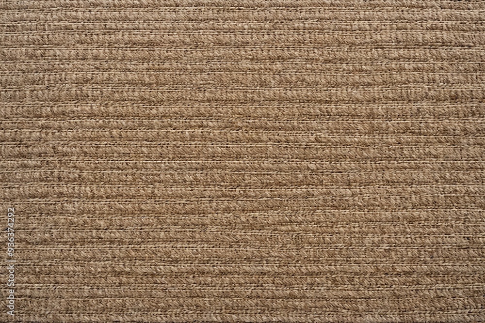 Close-up shot of a brown area rug with texture and pattern details Close-up shot of a brown area rug with texture and pattern details