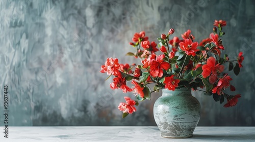  The sunlight filters through the window, casting a warm glow over the flowers, highlighting their natural colors against a soft, neutral background.