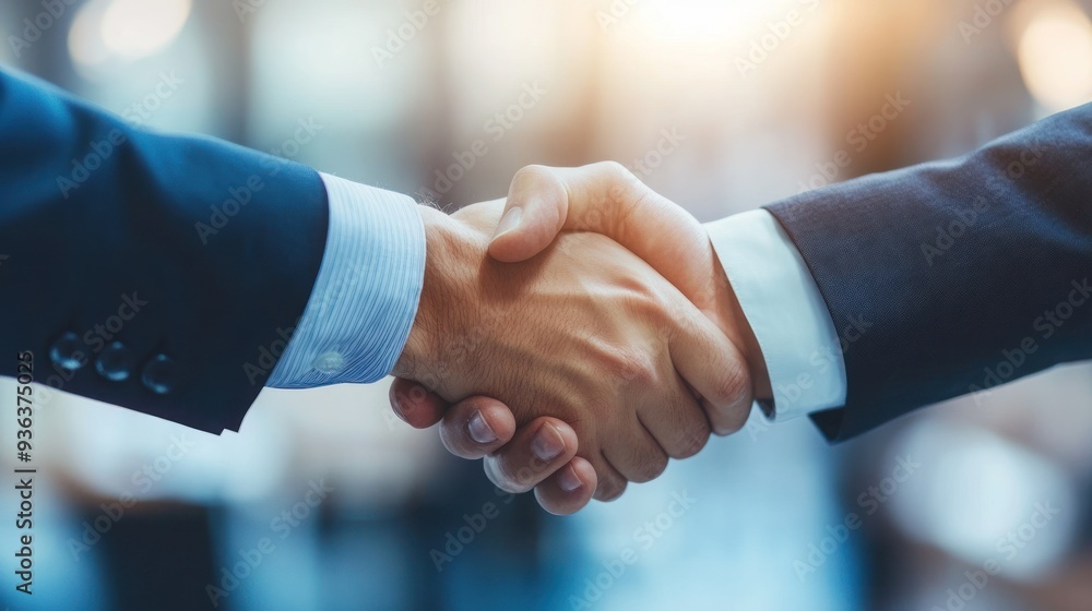 Business Partnership, Handshake symbolizing collaboration and agreement Business Partnership, Handshake symbolizing collaboration and agreement