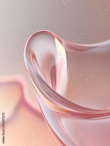 Abstract Backgrounds, Smooth Lines, Design, Amorphous glass-effect backgrounds: abstract designs with transparent elements, ideal for modern tech presentations, websites, and graphic design projects