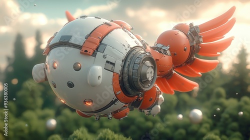 Futuristic Flying Machine