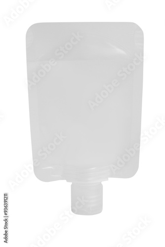 white plastic tube for cosmetic creams, gels, toothpaste. packaging mockup, on a blank background