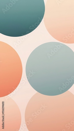 Wallpaper Mural Vibrant Abstract Illustration Featuring Dynamic Circles with Colorful Gradients Set Against a Soft Background, Creating a Modern and Eye-Catching Design Ideal for Digital Art and Creative Projects Torontodigital.ca
