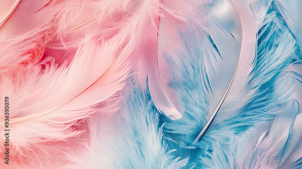 Vibrant Abstract Feather Art: Light Pink and Icy Blue Collection for a Soft Aesthetic Poster, Perfect for Elevating Your Sports Interior Decor Vibrant Abstract Feather Art: Light Pink and Icy Blue Collection for a Soft Aesthetic Poster, Perfect for Elevating Your Sports Interior Decor