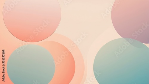 Wallpaper Mural Vibrant Abstract Illustration Featuring Dynamic Circles with Colorful Gradients Set Against a Soft Background, Creating a Modern and Eye-Catching Design Ideal for Digital Art and Creative Projects Torontodigital.ca