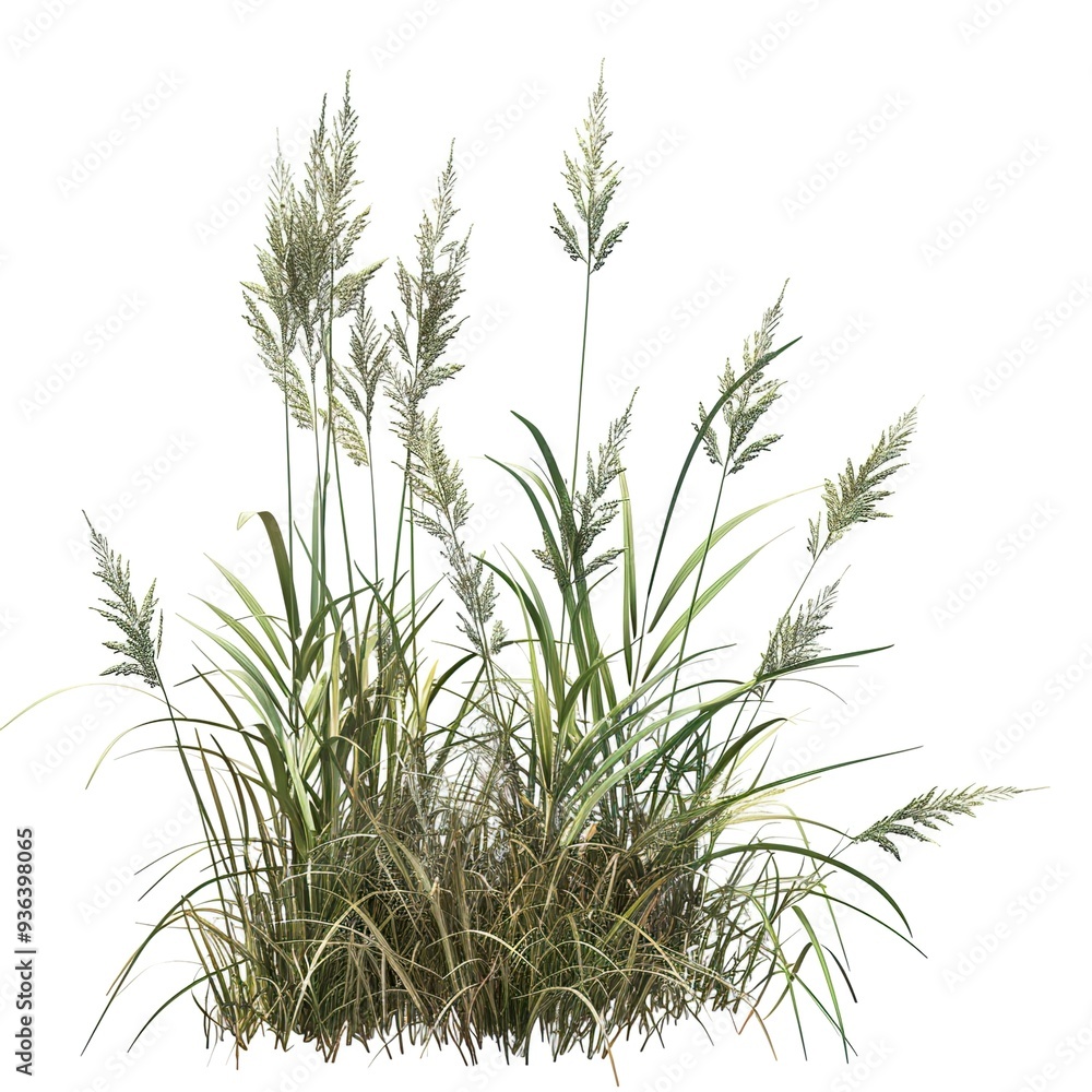 Fototapeta premium Green Grass Blades in a Meadow - Natural Texture