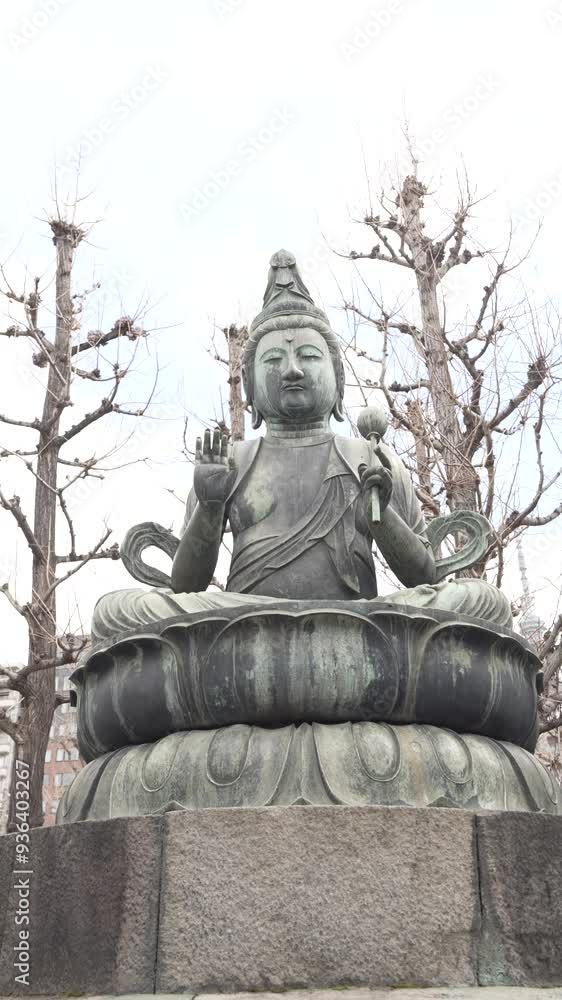 one Buddha sculptures in Tokyo Japan from the Sensoji temple one Buddha sculptures in Tokyo Japan from the Sensoji temple