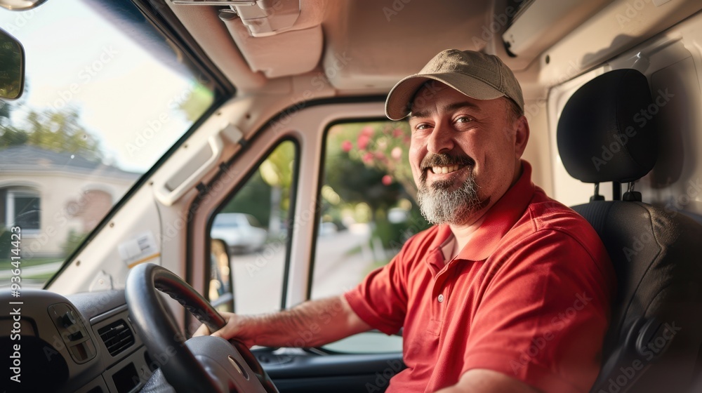 The driver in the van The driver in the van