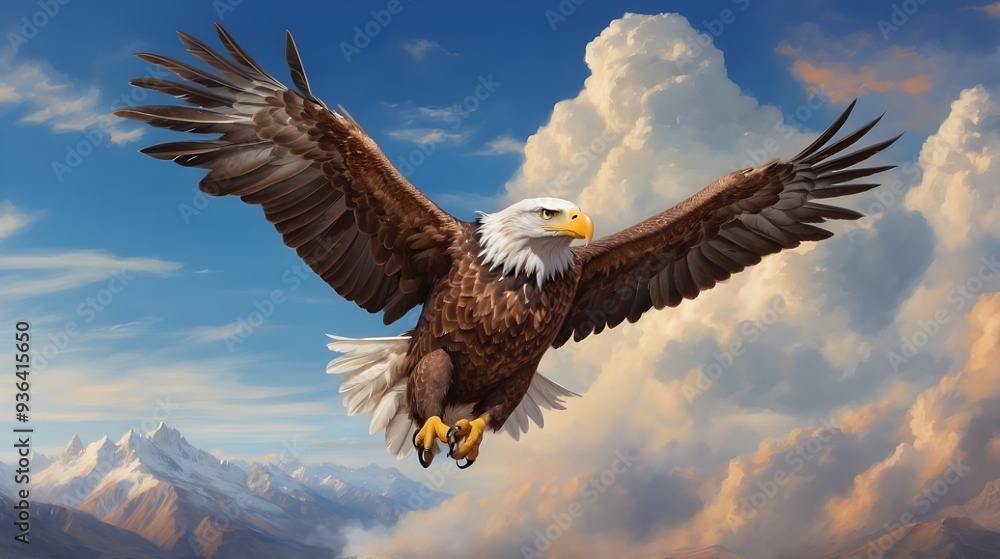 Obraz premium american bald eagle