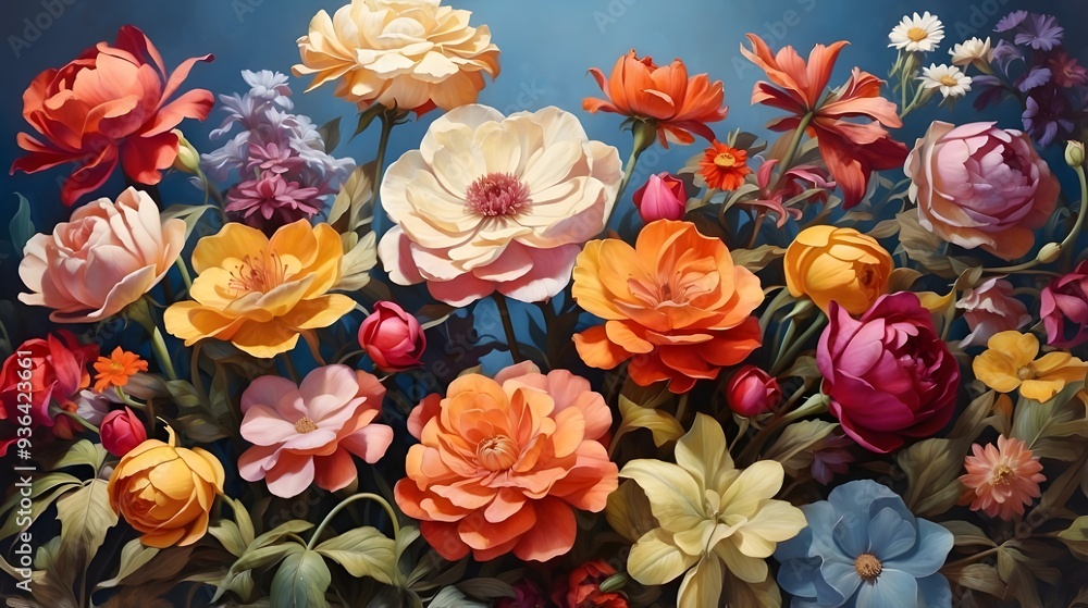 custom made wallpaper toronto digitalred and yellow tulips