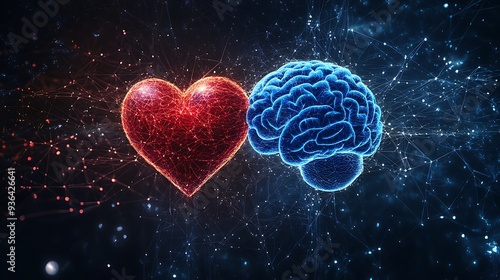 Interconnected Heart and Brain in a Network of Light