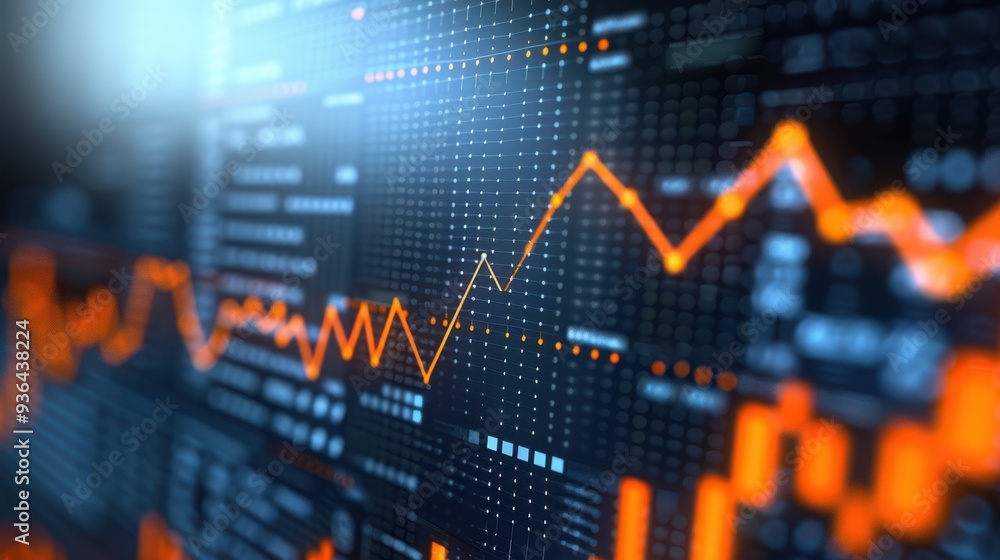The stock market graph The stock market graph