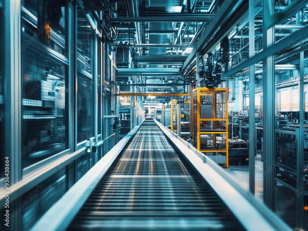 Modern Manufacturing Plant Controlled by Artificial Intelligence Modern Manufacturing Plant Controlled by Artificial Intelligence