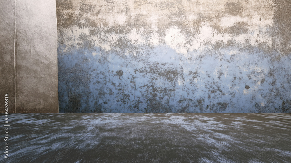 Obraz premium old wall with water