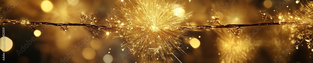 gold fireworks abstract banner concept gold fireworks abstract banner concept