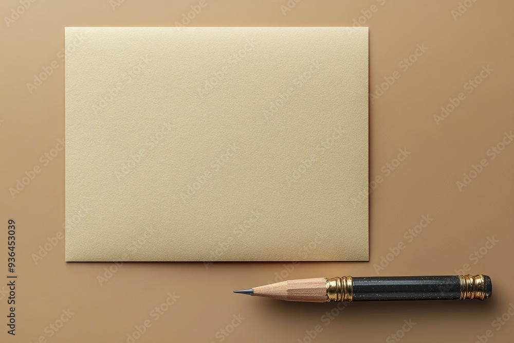 Blank Envelope and Pencil Blank Envelope and Pencil
