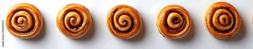 Five Cinnamon Rolls in a Row. Five Cinnamon Rolls in a Row.