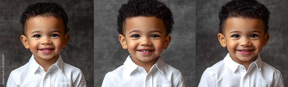 Portrait of a smiling young boy. Portrait of a smiling young boy.