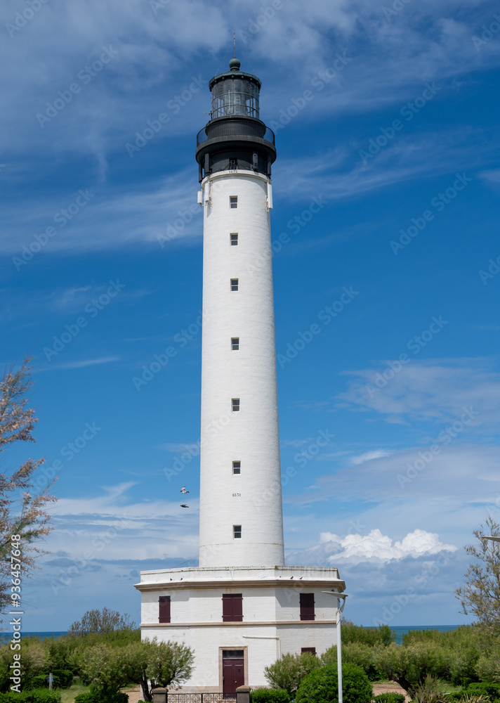 Lighthouse of Biarritz in touristic Biarritz city, Basque Country, Bay of Biscay of Atlantic ocean, France Lighthouse of Biarritz in touristic Biarritz city, Basque Country, Bay of Biscay of Atlantic ocean, France