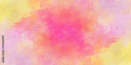 abstract colorful background with bokeh .Delicate sepia background with paint stains watercolor texture .subtle watercolor pink yellow blue gradient illustration. 