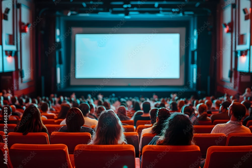 A Captivating Cinema Experience with an Engaged Audience Awaiting the Show A Captivating Cinema Experience with an Engaged Audience Awaiting the Show