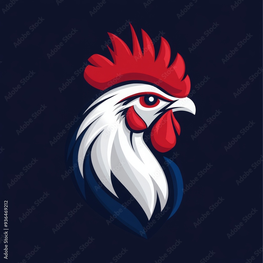 illustration france rooster logo illustration france rooster logo