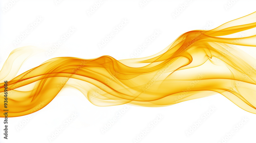 A abstract yellow smoke on white background A abstract yellow smoke on white background
