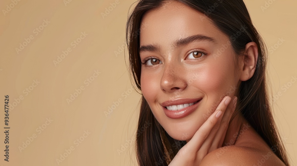 The smiling young woman The smiling young woman