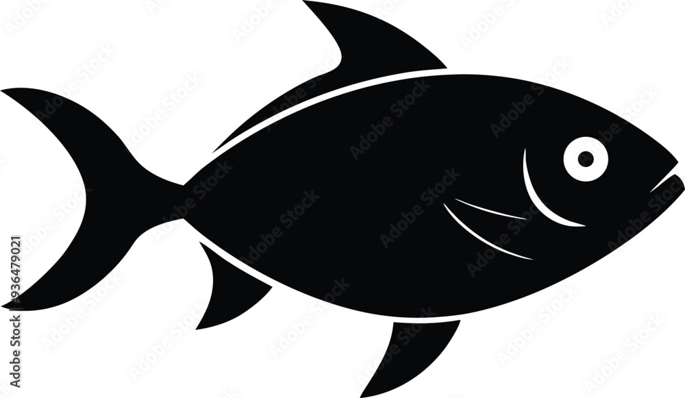Fish icon symbol vector illustration on white background Fish icon symbol vector illustration on white background