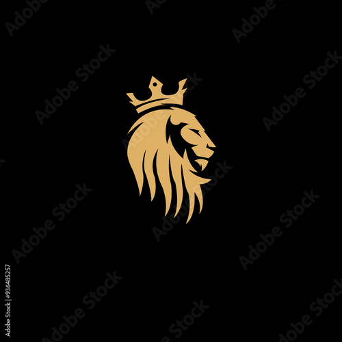 Lion logo art form adobe illustrator 