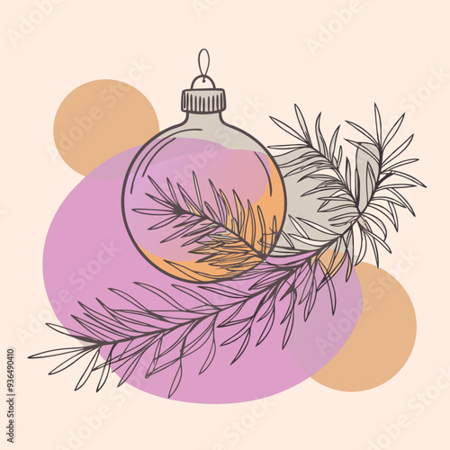 Minimalistic embodiment of the holida