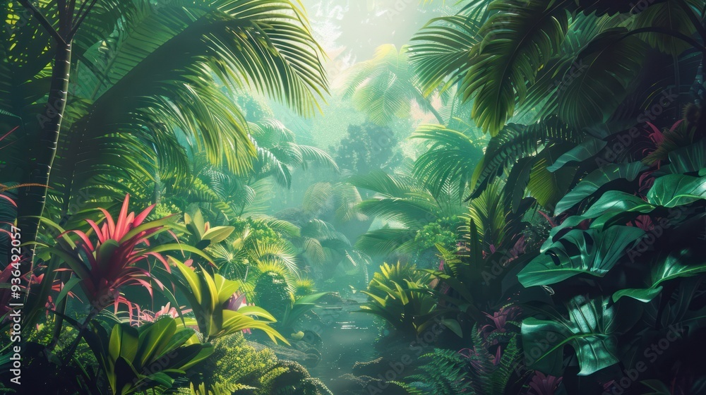 Tropical Jungle Path Tropical Jungle Path