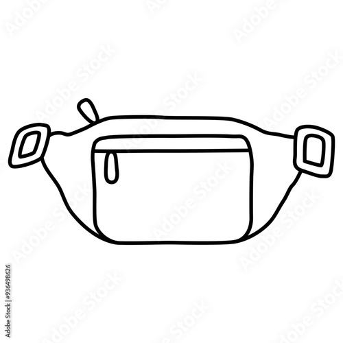 Vászonkép Fanny Pack Outline
