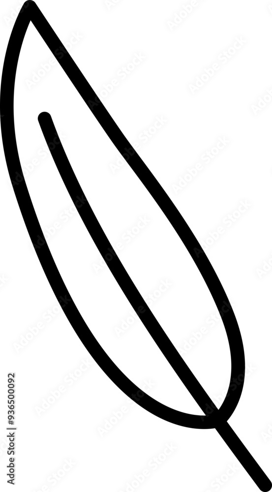 Feather Outline Feather Outline