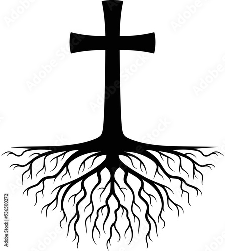Cross with Roots