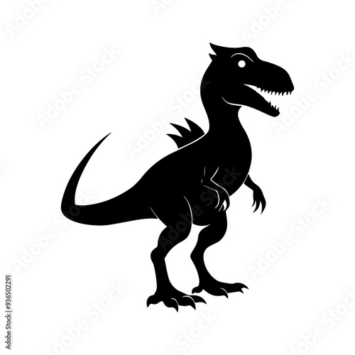 Dinosaur silhouette vector illustration