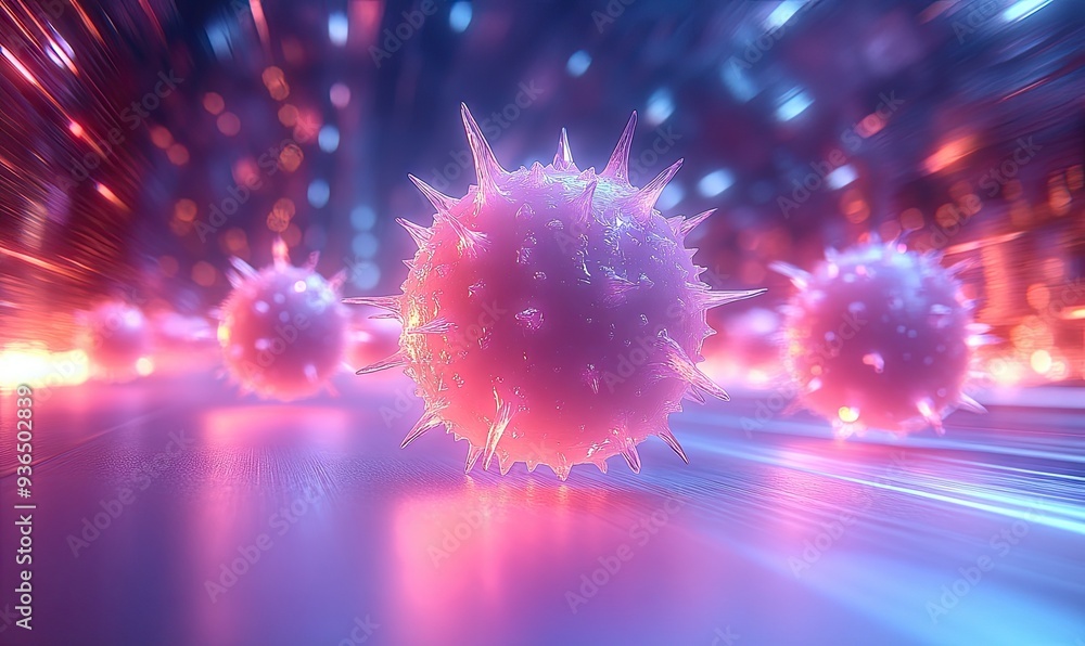 Microscopic View of a Virus Microscopic View of a Virus