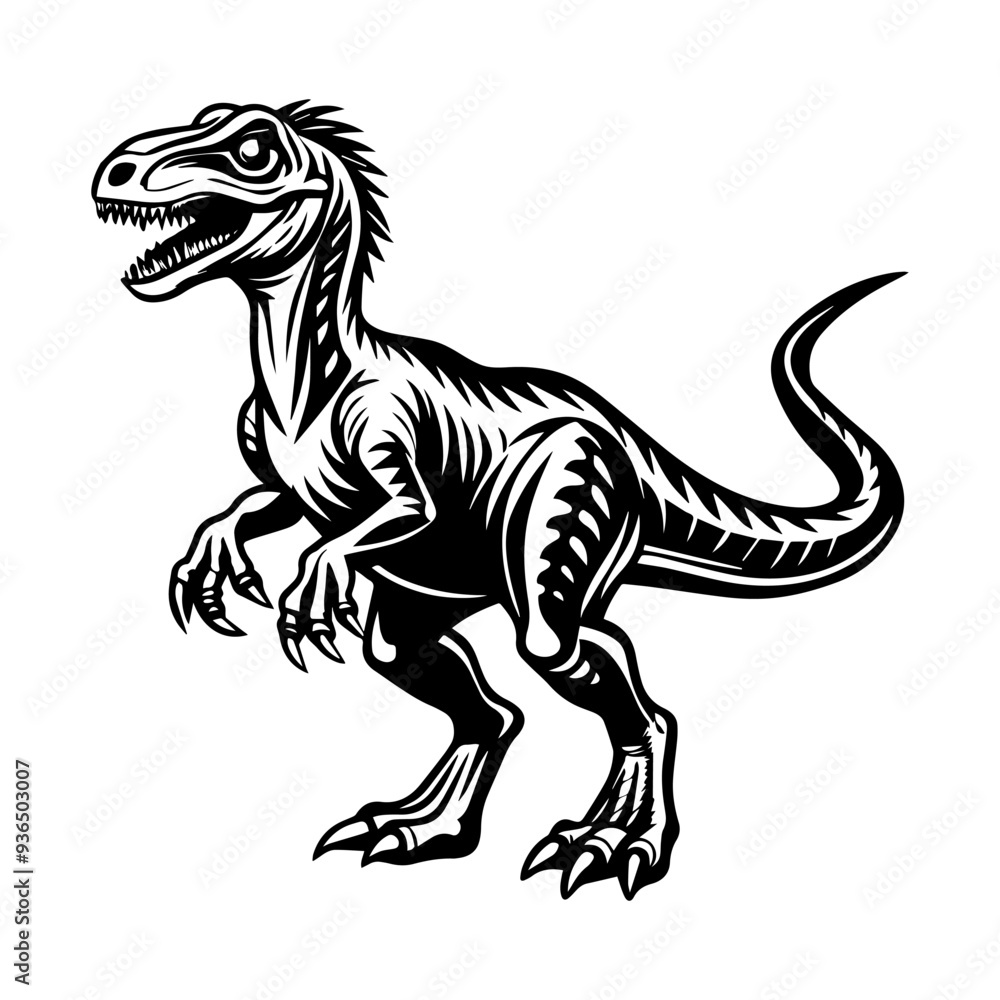 Dinosaur silhouette vector illustration Dinosaur silhouette vector illustration