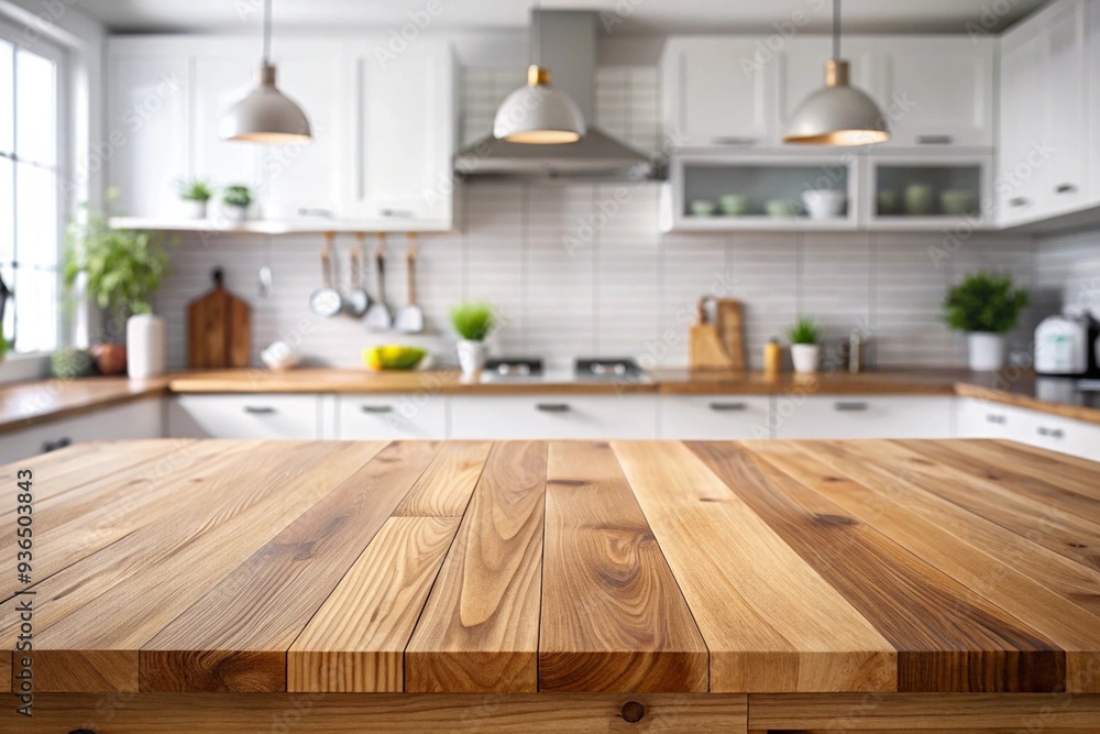 kitchen table background, wood counter top on blur of white clean abstract home interior with bokeh. suitable for display or montage your wooden for kitchen table background, wood counter top on blur of white clean abstract home interior with bokeh. suitable for display or montage your wooden for