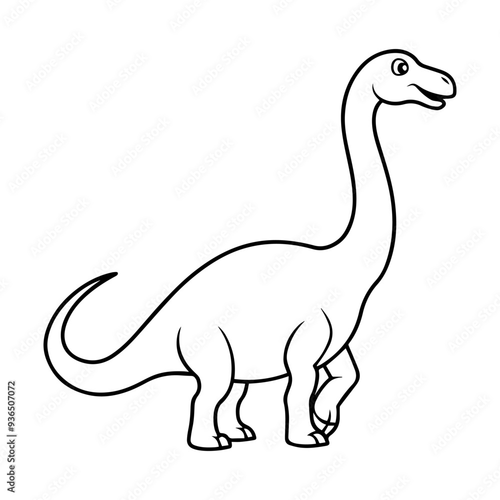 Dinosaur line art vector illustration Dinosaur line art vector illustration